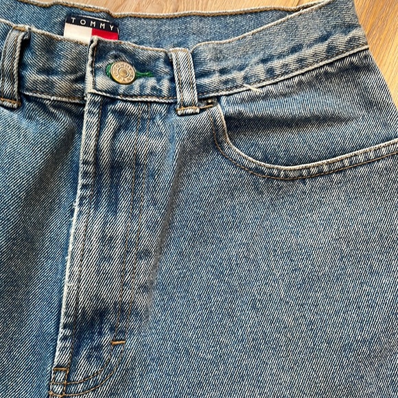 Tommy Hilfiger women’s jean shorts plus size 16 High waist rise vintage 1990’s - Picture 3 of 16